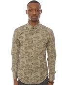 Naked & Famous The Slim Buttondown Shirt in Camo Twill - Lyst