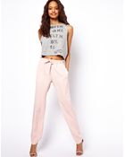 ASOS Collection Asos Trousers with Satin Side Panels - Lyst