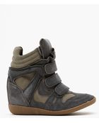 Nasty Gal Hilight Wedge Sneaker Gray - Lyst