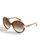 Kate Spade Alyx Round Sunglasses - Lyst