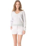 T By Alexander Wang Herringbone Knit Sweater - Lyst