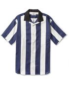 Acne Studios Oahu Striped Short Sleeved Cotton Shirt - Lyst
