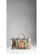 Burberry Large Bridle House Check Tote Bag - Lyst