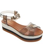 Fendi Translucent Strap Platform Sandal - Lyst