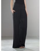 Patrizia Pepe Wide Leg Trousers - Lyst