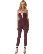 Zimmermann V Strapless Jumpsuit - Lyst