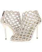 Sergio Rossi Satin Mermaid Bootie - Lyst