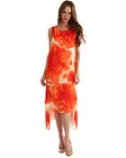 Y's Yohji Yamamoto Ktucked Neck Long Dress - Lyst