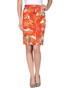 Dolce & Gabbana Knee Length Skirt - Lyst