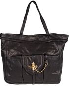 Velvetine Medium Leather Bag - Lyst