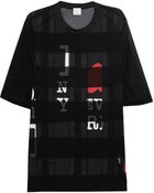 3.1 Phillip Lim Paneled Silk-Chiffon T-Shirt - Lyst
