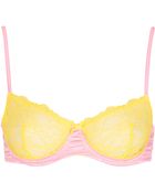 Topshop Lace Cup Satin Underwire Bra - Lyst