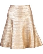 Hervé Léger Fit and Flare Bandage Skirt - Lyst