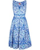 Tory Burch Floral Print Dress - Lyst
