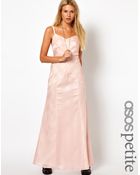 Asos Maxi Dress in Textured Stripe - Lyst