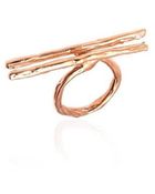 Burcu Okut Double Line-Rose Ring - Lyst