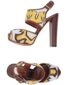 Missoni Platform Sandals - Lyst
