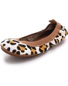 Yosi Samra Leopard Print Ballet Flats - Lyst