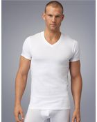 Calvin Klein Basic V-Neck T-Shirts Set Of Three - Lyst