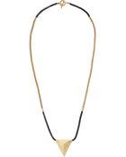Noir Jewelry 18karat Goldplated Spike Necklace - Lyst