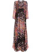 Blugirl Blumarine Maxi Floral Print Dress - Lyst
