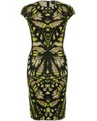McQ by Alexander McQueen Butterfly Print Dress - Lyst