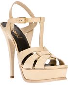Saint Laurent Tribute Sandal - Lyst