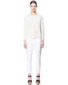 Zara Knitted Sweater with Zip At The Back - Lyst