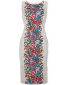Dolce & Gabbana Floral Print Dress - Lyst
