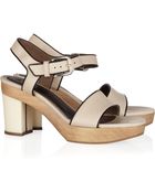 Marni Leather Clog Sandals - Lyst