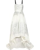 Lela Rose Metallic Jacquard Gown - Lyst