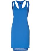 Rag & Bone Blue Racerback Layered Zuzanna Dress - Lyst