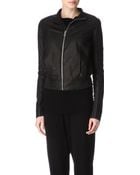 Rick Owens Leather Jacket - Lyst
