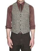 Bevilacqua Herringbone Tweed Waistcoat - Lyst