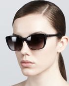 Carolina Herrera Modified Resin Sunglasses Gray - Lyst