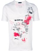 DSquared2 Printed T-shirt - Lyst