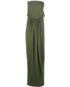 MSGM Strapless Maxi Dress - Lyst