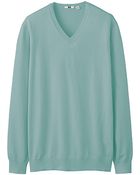 Uniqlo Men Cotton V Neck Sweater - Lyst