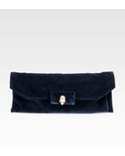 Alexander McQueen Velvet Long Clutch - Lyst
