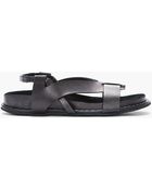 Damir Doma Black Leather Fuego Sandals - Lyst