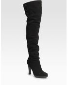 Diane von Furstenberg Suede Overtheknee Boots - Lyst