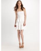 Ella Moss Susanna Strapless Tiered Dress - Lyst