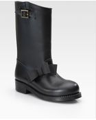 RED Valentino Rubber Bow Rain Boots - Lyst