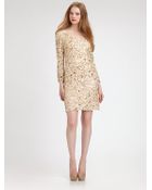 Aidan Mattox Sequined Dress - Lyst