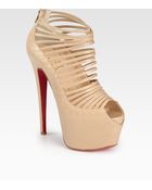 Christian Louboutin Zoulou Leather Platform Sandals - Lyst