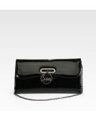 Christian Louboutin Riviera Patent Leather Clutch - Lyst