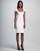 Emilio Pucci Scoop-Neck Cap-Sleeve Crepe Dress - Lyst