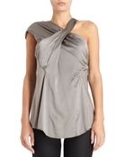 Helmut Lang Asymmetric Cross Front Tank - Lyst