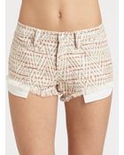 Iro Printed Shorts - Lyst