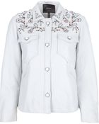 Isabel Marant Embellished Leather Jacket - Lyst
